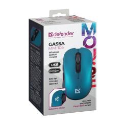 Мышка Defender Gassa MM-105 Wireless Turquoise Фото 5