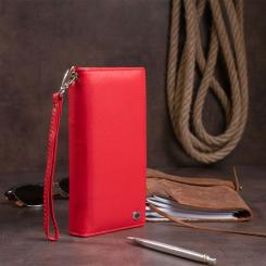 Кошелек ST Leather Кожаный женский Красный Фото 10