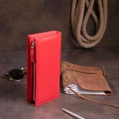 Кошелек ST Leather Кожаный женский Красный Фото 11