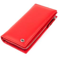 Кошелек ST Leather Кожаный женский Красный Фото
