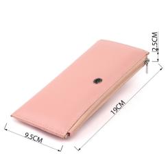 Кошелек ST Leather Из кожи Розовый Фото 2