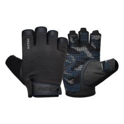Перчатки для фитнеса RDX T2 Half Blue Plus XL Фото