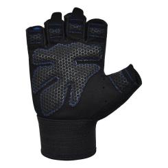 Перчатки для фитнеса RDX W1 Half Blue Plus XL Фото 1
