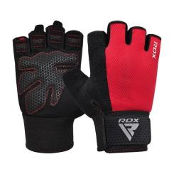 Перчатки для фитнеса RDX W1 Half Red L Фото