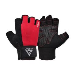 Перчатки для фитнеса RDX W1 Half Red L Фото 1