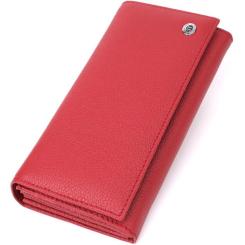 Кошелек ST Leather Из натуральной кожи Красный Фото
