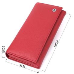 Кошелек ST Leather Из натуральной кожи Красный Фото 2