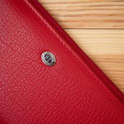 Кошелек ST Leather Кожаный Красный Фото 9