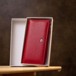 Кошелек ST Leather Кожаный Красный Фото 10