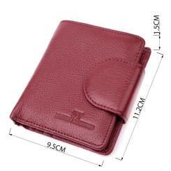 Кошелек ST Leather Из натуральной кожи Бордовый Фото 2
