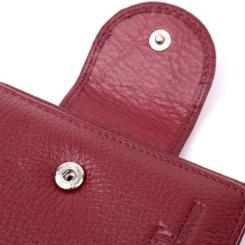 Кошелек ST Leather Из натуральной кожи Бордовый Фото 4