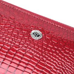 Кошелек ST Leather Из натуральной кожи Красный Фото 4
