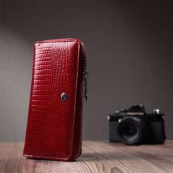 Кошелек ST Leather Из натуральной кожи Красный Фото 7