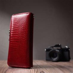 Кошелек ST Leather Из натуральной кожи Красный Фото 8