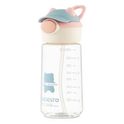 Бутылка для воды Ardesto Bear 550мл рожевий Фото