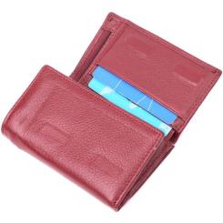 Кошелек ST Leather Кожаный Бордовый Фото 4