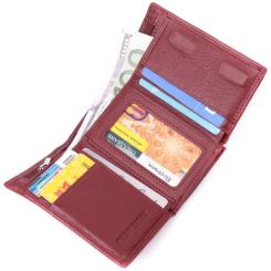 Кошелек ST Leather Кожаный Бордовый Фото 5