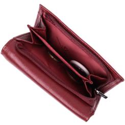 Кошелек ST Leather Кожаный Бордовый Фото 6
