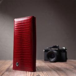 Кошелек ST Leather Кожаный Красный Фото 9