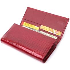 Кошелек ST Leather Кожаный Красный Фото 4