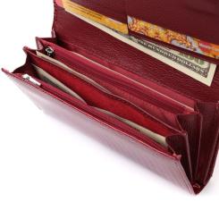 Кошелек ST Leather Кожаный Красный Фото 5