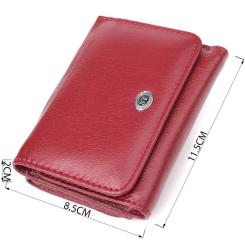 Кошелек ST Leather Из натуральной кожи Бордовый Фото 2