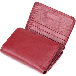 Кошелек ST Leather Из натуральной кожи Бордовый Фото 4