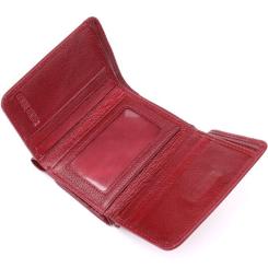 Кошелек ST Leather Из натуральной кожи Бордовый Фото 5