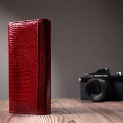 Кошелек ST Leather Из натуральной кожи Красный Фото 10