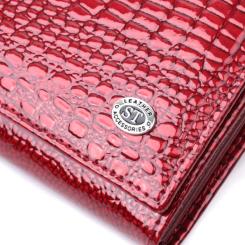 Кошелек ST Leather Из натуральной кожи Красный Фото 4