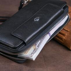 Кошелек ST Leather Из кожи Черный Фото 9
