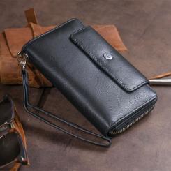 Кошелек ST Leather Из кожи Черный Фото 10