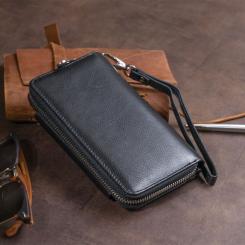 Кошелек ST Leather Из кожи Черный Фото 11