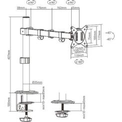 Кронштейн Gembird MA-D1-01 Фото 1