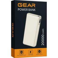 Батарея универсальная GEAR 20000mAh, PD/22.5W, black Фото 2