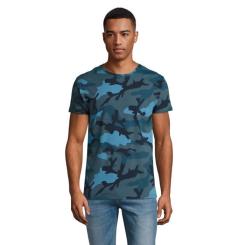 Футболка Sol's Camo men синій камо M Фото