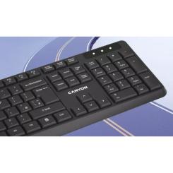 Клавиатура Canyon KB-W01 Water resistant Wireless UA Black Фото 4