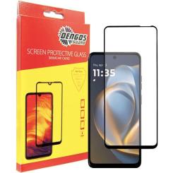 Стекло защитное Dengos Full Glue Motorola G05 (black) Фото