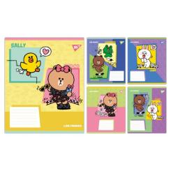 Тетрадь Yes Line Friends Funny А5 12 аркушів клітинка Фото