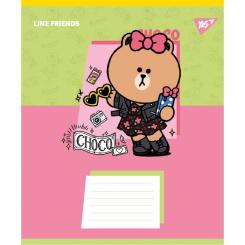 Тетрадь Yes Line Friends Funny А5 12 аркушів клітинка Фото 4