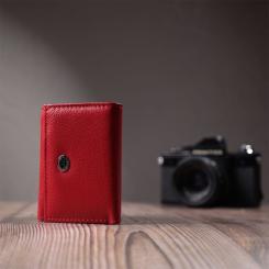 Портмоне ST Leather Из натуральной кожи Красное Фото 9