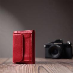 Портмоне ST Leather Из натуральной кожи Красное Фото 10