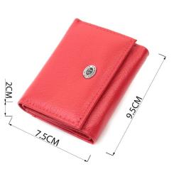 Портмоне ST Leather Из натуральной кожи Красное Фото 2