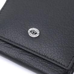 Кошелек ST Leather Из натуральной кожи Черный Фото 4