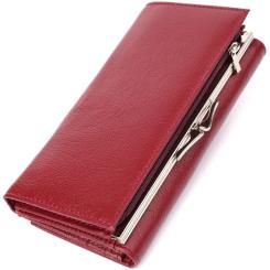 Кошелек ST Leather Из натуральной кожи Бордовый Фото 1