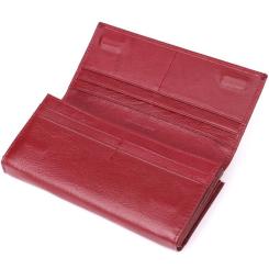 Кошелек ST Leather Из натуральной кожи Бордовый Фото 4