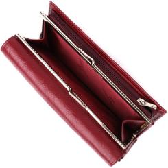 Кошелек ST Leather Из натуральной кожи Бордовый Фото 7