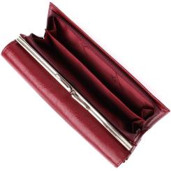 Кошелек ST Leather Из натуральной кожи Бордовый Фото 8