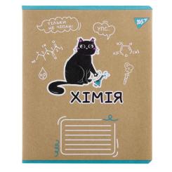 Тетрадь Yes предметний ХІМІЯ Black cat 48 аркушів, клітинка Фото