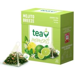Чай Tea Moments Mojito Breeze зелений 20х1.8 г пірамідки Фото 1